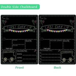 First and Last day of school chalkboard sign Fall Summer Back To School Kids